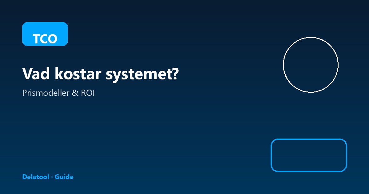 Vad kostar ett verktygshanteringssystem?